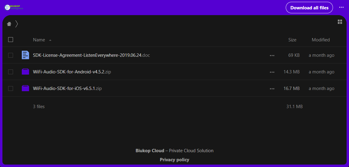 SDK download